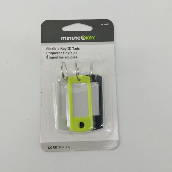 minuteokey Accessories - Minuteokey Flexible Key ID Tags 3 Tags Labels Minute Key Chain Multicolor